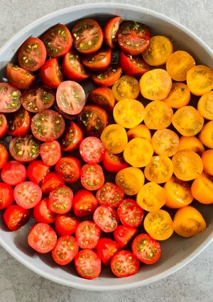Une photo de Salade de tomates cerises 🍅