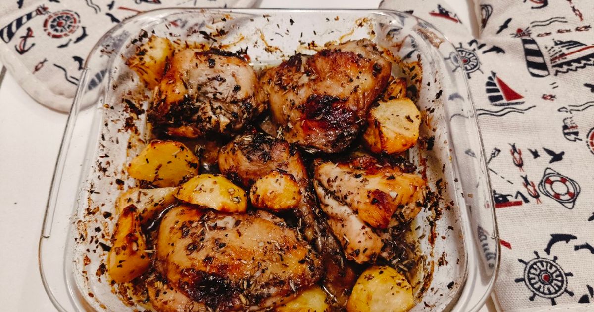 One-Pan Greek Style Lemon-baked Chicken
