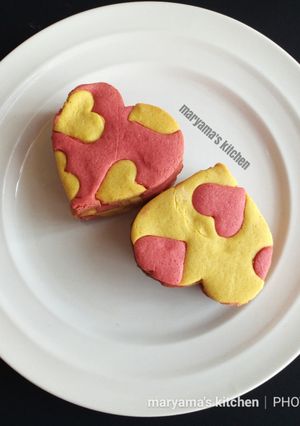 A picture of Heart polkadot cookies.