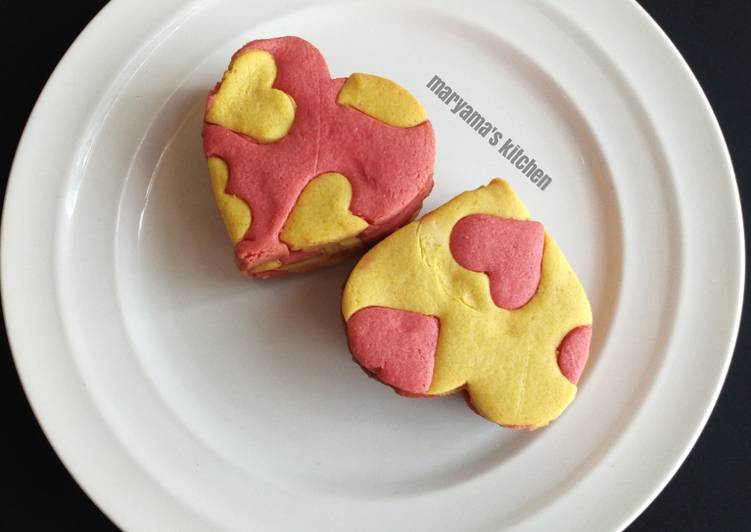 Heart polkadot cookies