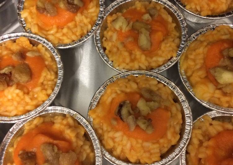 Timballo di riso zucca e castagne