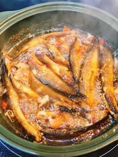 Hình của món Cá chạch kho khô.