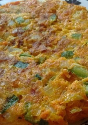Una foto de Tortilla 3 vegetales súper económica!