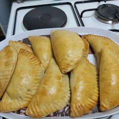 A picture of Chicken pies.