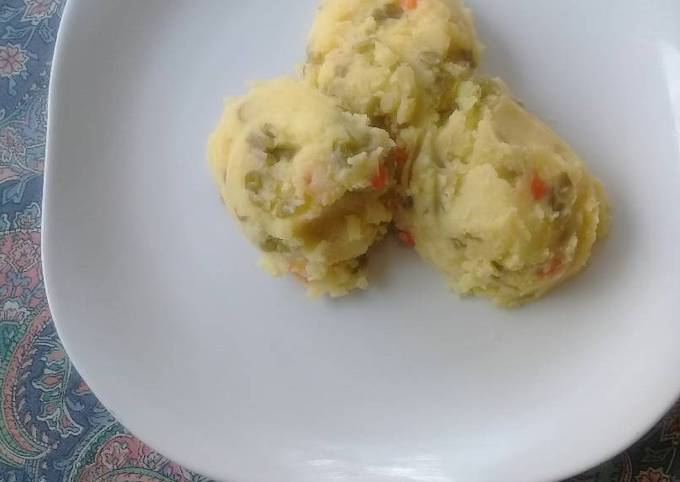 Mash with vegetable