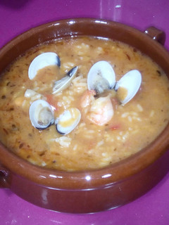 Una foto de Arroz caldoso de marisco