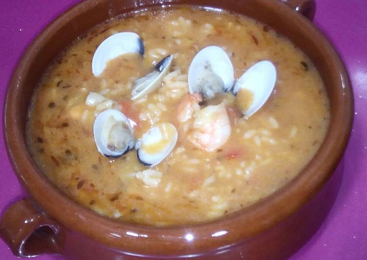 Arroz caldoso de marisco