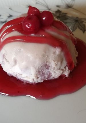 Foto di Tortino di Riso ai Frutti Rossi con Ganache ai Lamponi