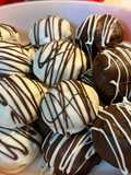 Gluten Free~ Almond and Cocoa Truffles covered in Vanilla or Milk Chocolate