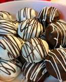 Gluten Free~ Almond and Cocoa Truffles covered in Vanilla or Milk Chocolate