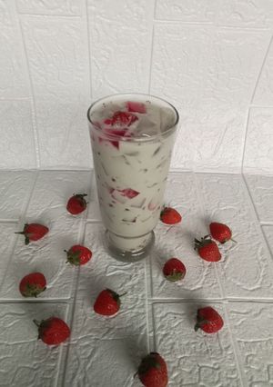 Foto resep Stroberi Sagu Matcha Creamy