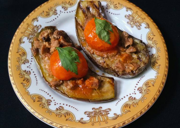 Resep Karniyarik Bolognese🍆(Terong isi daging), Lezat Sekali