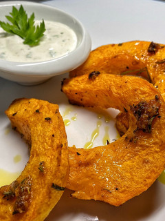 Kürbisspalten aus dem Backofen Rezepthauptbild