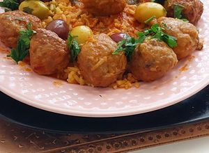 صورة لوصفة كرات السردين والأرز