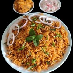 A picture of Empty biryani.