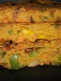 Besan veggie toast