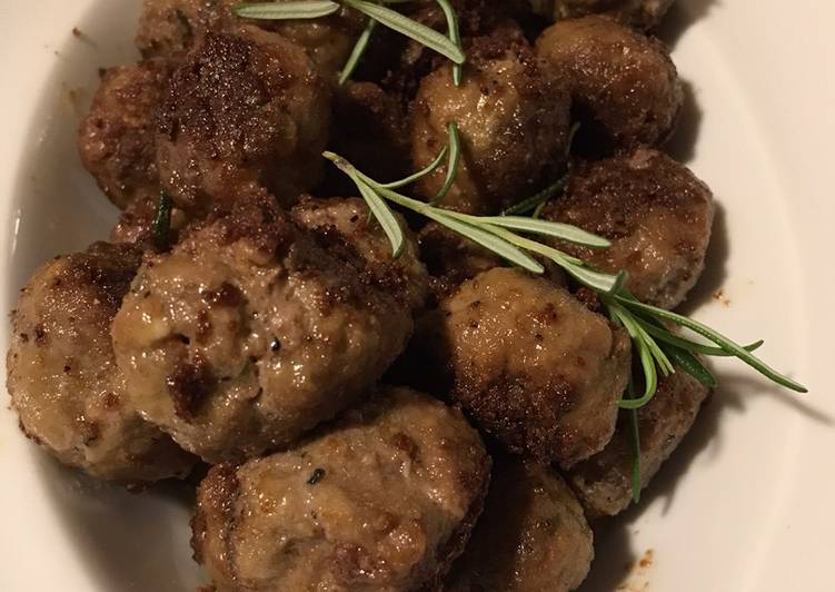 Polpette fritte di cinghiale