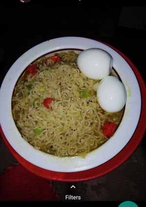 A picture of Simple breakfast.... Indomie.
