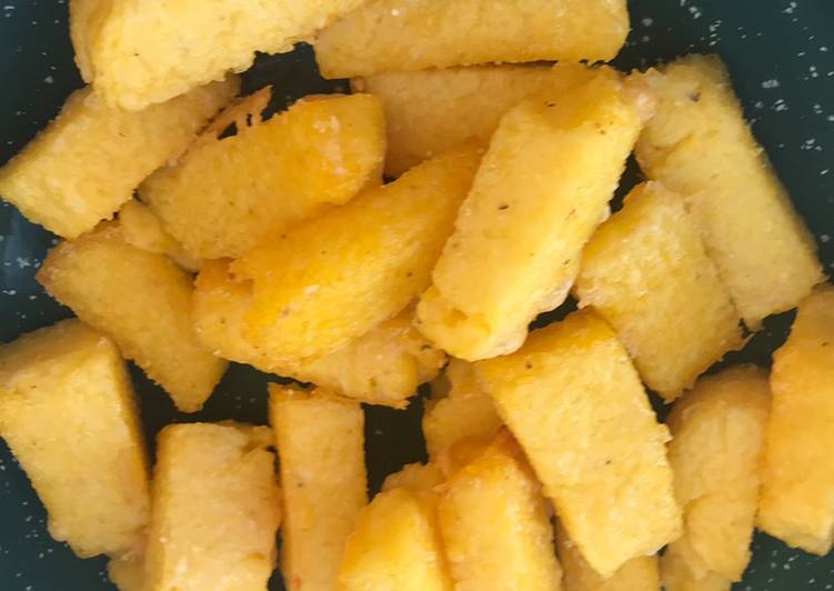 Steps to Prepare Homemade Polenta chips