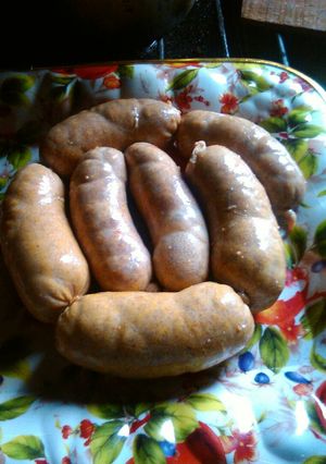 Una foto de Chorizos criollos caseros