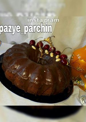 عکسی از دستور کیک شکلاتی بی بی بدون فر 🌸