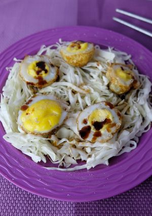 Foto resep Khai Nok Krata (cetakan Kanom Krok) - Cemilan Telur Puyuh ala Thailand