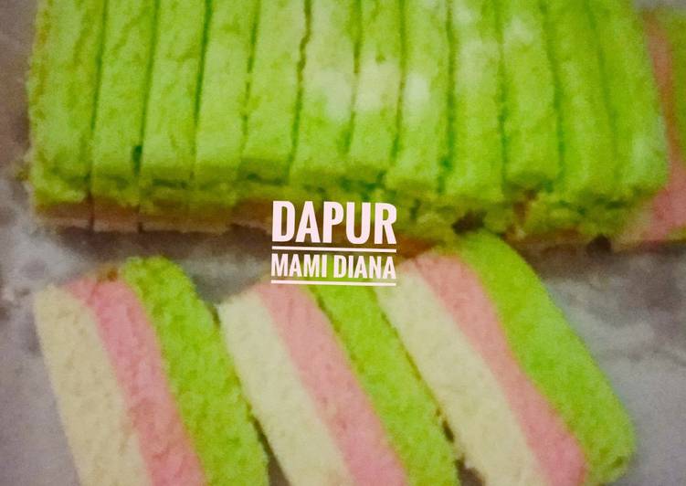 Langkah Mudah untuk Membuat Bolu kukus 3 warna #kamisManis, Sempurna