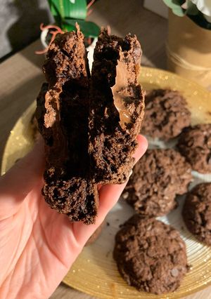 Une photo de Cookies choco cœur coulant