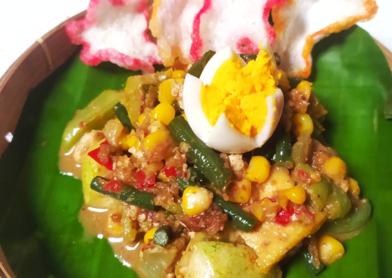 Pecel sayur apa adanya