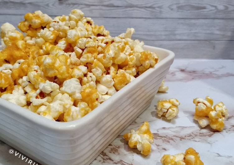 Cara Gampang Memasak Caramel Popcorn Anti Gagal