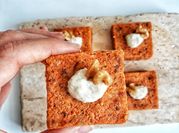 Una foto de frosting para carrot cake sin queso