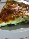 Tarta de espinaca, acelga, queso y panceta