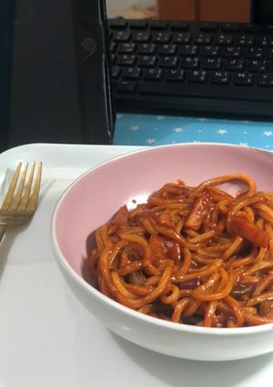 صورة لوصفة نودلز صيني نباتي