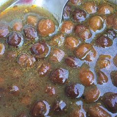 A picture of Chane ki sabji.