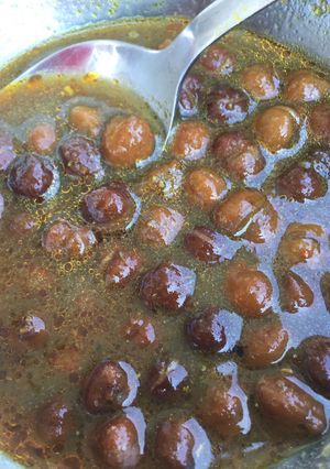 A picture of Chane ki sabji.
