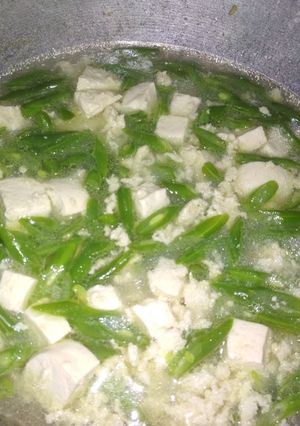 Foto resep Buncis, ayam giling, tahu putih