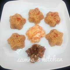 A picture of Simple jollifrice with creamy carrot.