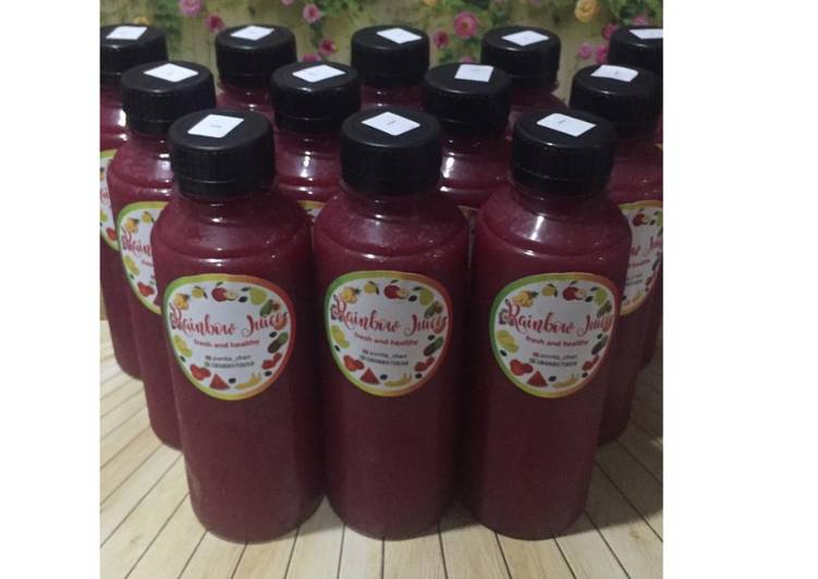 Resep Diet Juice Banana Kiwi Beetroot Lychee, Enak Banget