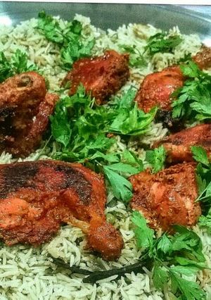صورة لوصفة رز الشبت مع البازيلا الخضراء