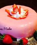 Gelatina de yogurt con fresas🍓🍓