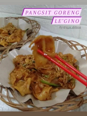 Langkah Mudah untuk Membuat Resep  Pangsit goreng le'gino yang Lezat, Bisa Manjain Lidah