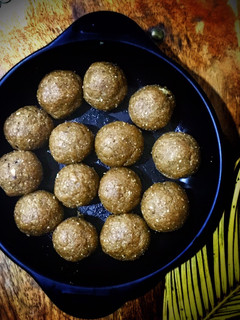 A picture of Rest over chapati gur ghee ladoo.