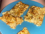 Pizza de coliflor y queso