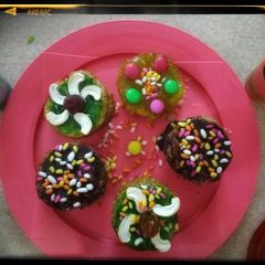A picture of Oats and wheat flour muffins.