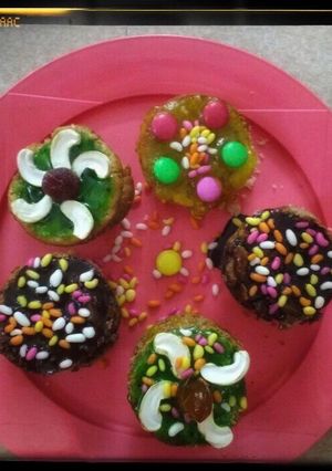A picture of Oats and wheat flour muffins.