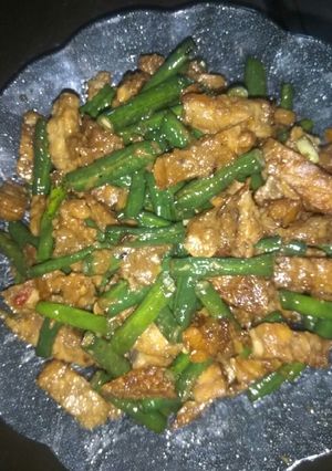 Foto resep Oseng tempe kacang panjang