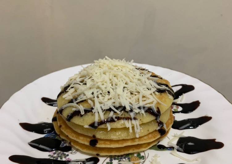 Resep Pancake choco cheese Anti Gagal