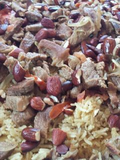 صورة لوصفة أرز كبسة باللحم
