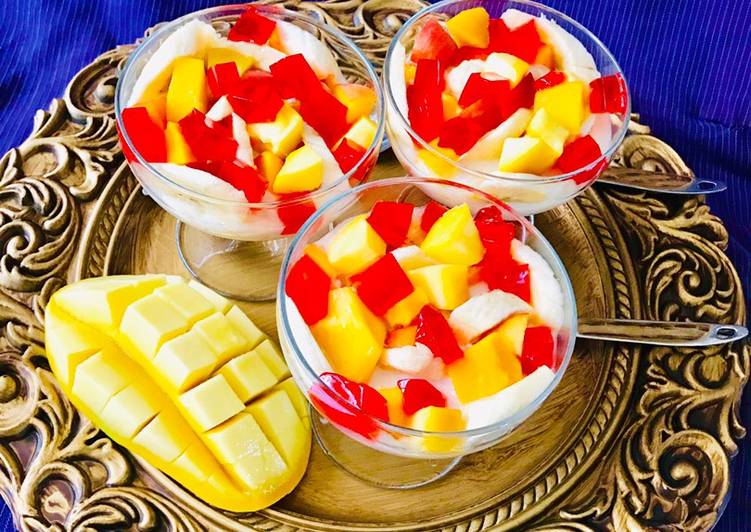 Recipe of Any-night-of-the-week Mango Fruit Parfait