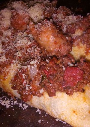 Una foto de Canelones de verdura y carne